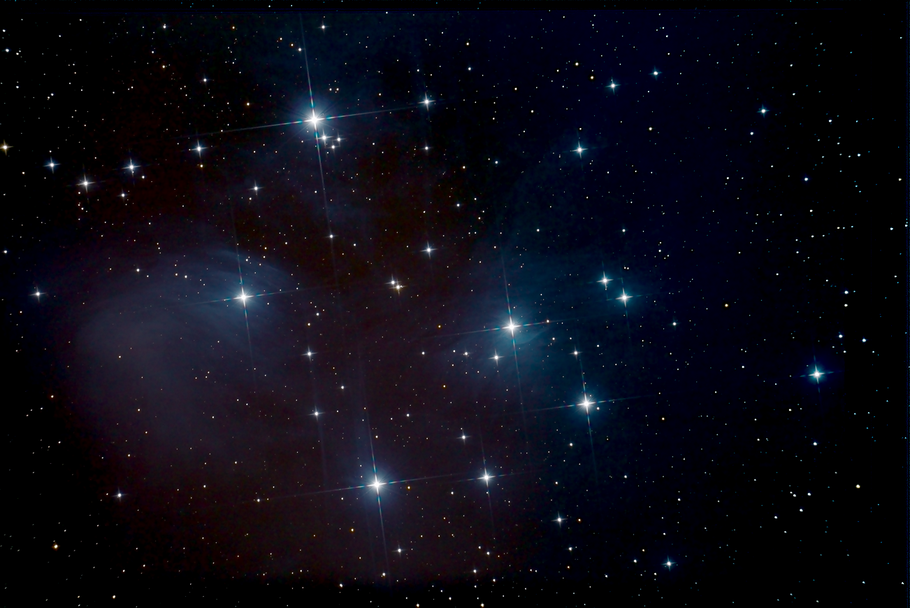 M45 - Die Plejaden (Ausschnitt)