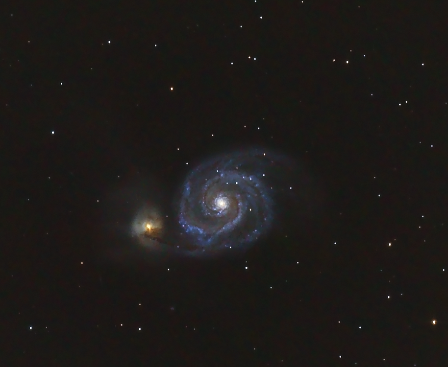 M51 - Whirlpool Galaxie - Ausschnitt