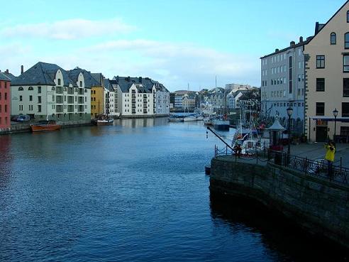 Stadtansicht von Ålesund