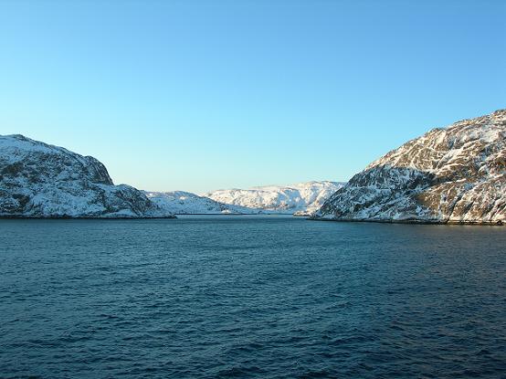 Bilderbuchwetter in der Barentssee